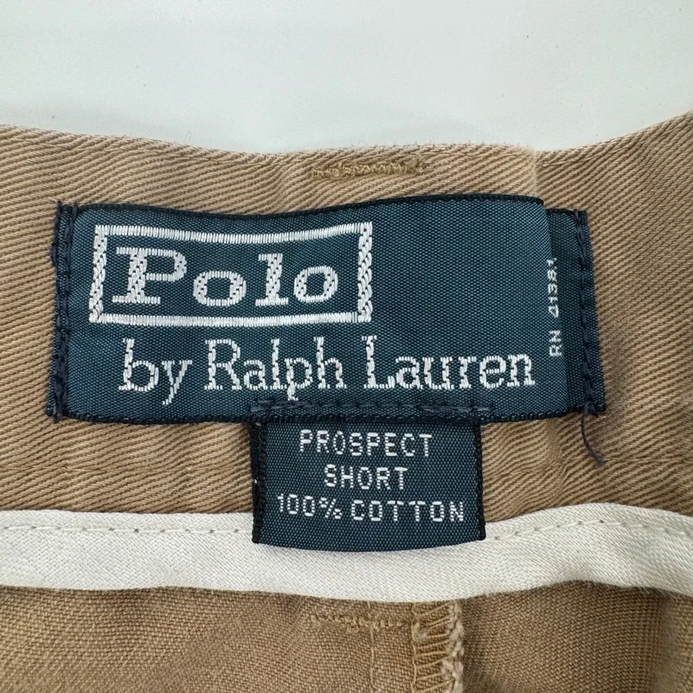 Polo‎ by Ralph Lauren Prospect Shorts Mens Size 38 Khaki Cotton Casual